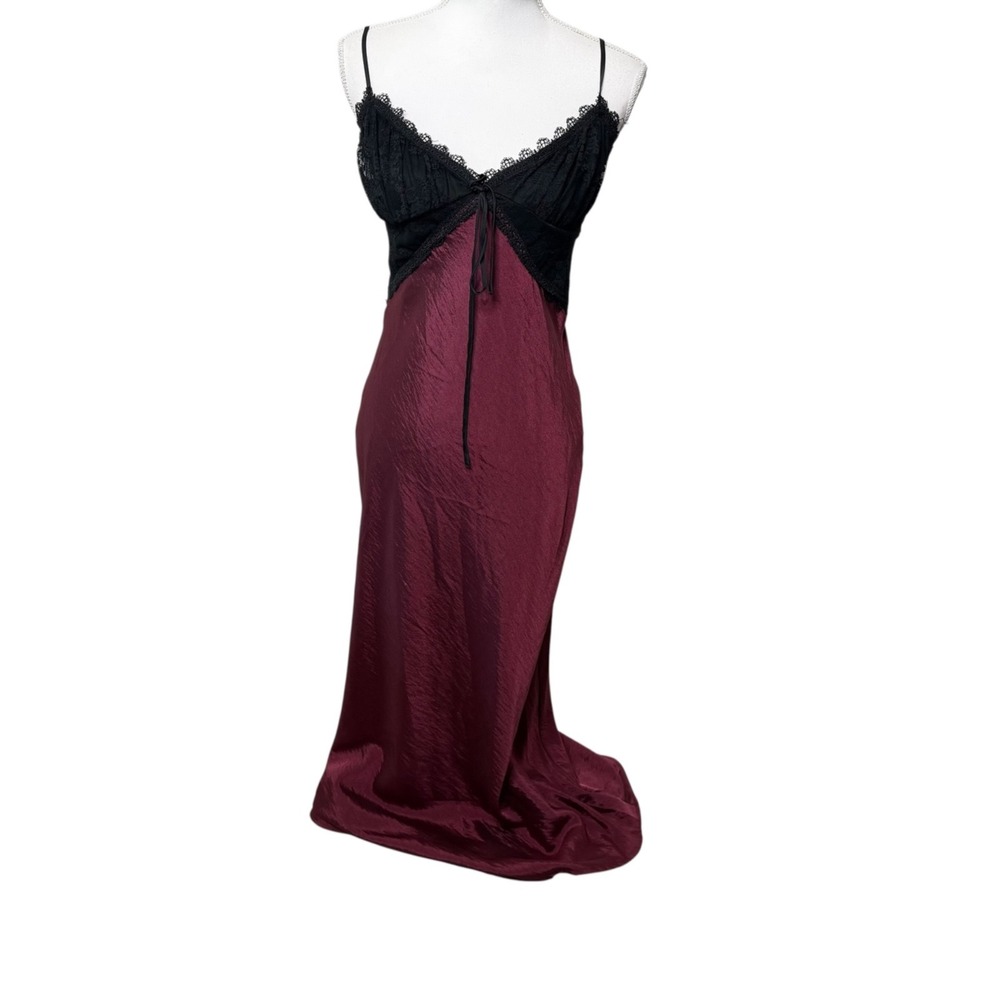 NWT Forever 21 Slip Dress Burgundy Sz 3 Babydoll Y2K Fairy Grunge Dark Coquette
